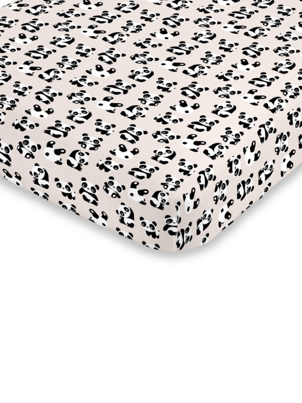 NoJo Super Soft Playful Panda Fitted Mini Crib Sheet